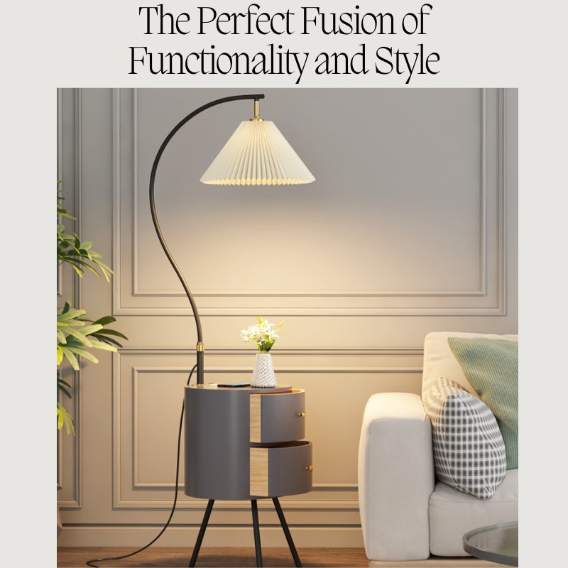 Floor Lamp with Table: The Perfect Fusion of Functionality and Style - Geelamp-Online-Shop