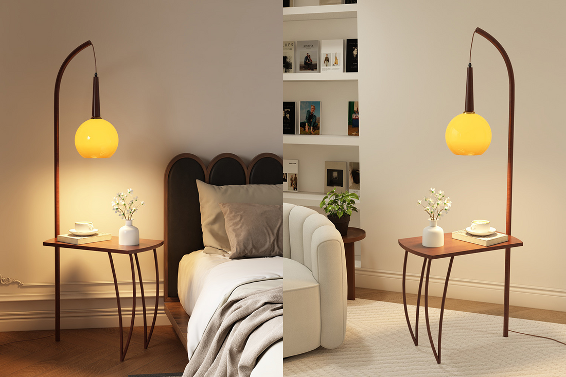 modern-floor-lamp-with-tray-table-featuring-a-sleek-wooden-design-curved-legs-and-a-warm-glowing-lamp-perfect-for-bedrooms-and-living-rooms