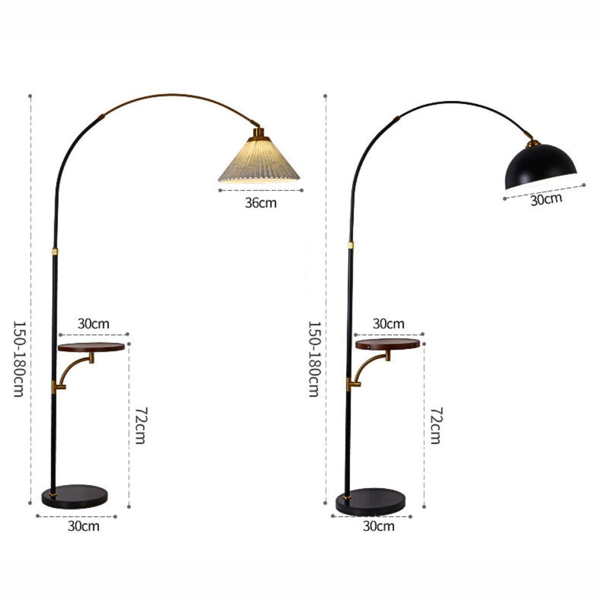 Arc Minimalist Floor Lamp with Table