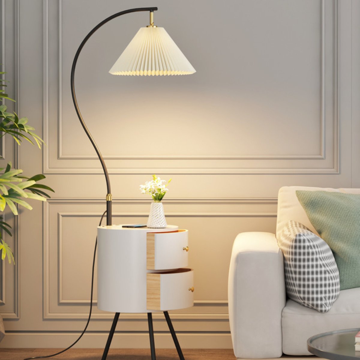 Double Storage Elegant Arch Floor Lamp - Geelamp - Online - Shop