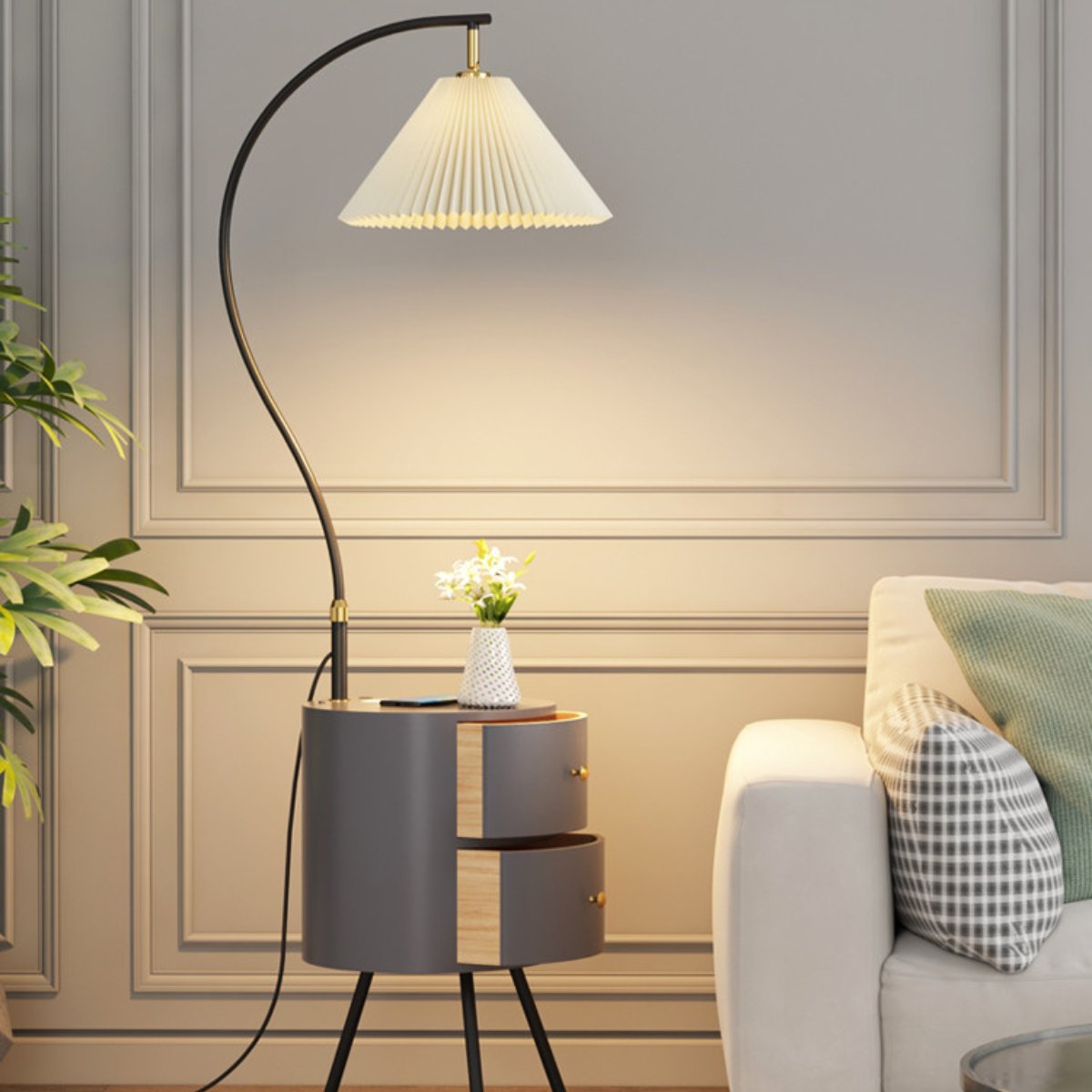 Double Storage Elegant Arch Floor Lamp - Geelamp - Online - Shop